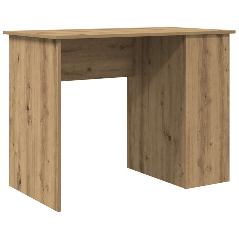 Escritorio de madera de ingeniería roble artesano 100x55x75