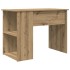 Escritorio de madera de ingeniería roble artesano 100x55x75