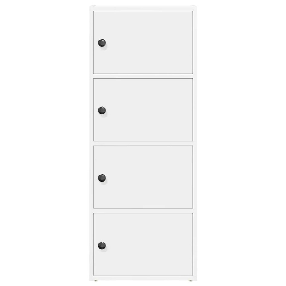 Estantería de madera de ingeniería blanca 40x24x102