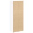 Estantería de madera de ingeniería blanca 40x24x102