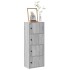 Estantería madera de ingeniería gris sonoma 40x24x102