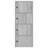 Estantería madera de ingeniería gris sonoma 40x24x102