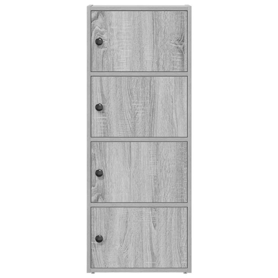 Estantería madera de ingeniería gris sonoma 40x24x102