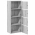 Estantería madera de ingeniería gris sonoma 40x24x102