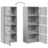 Estantería madera de ingeniería gris sonoma 40x24x102