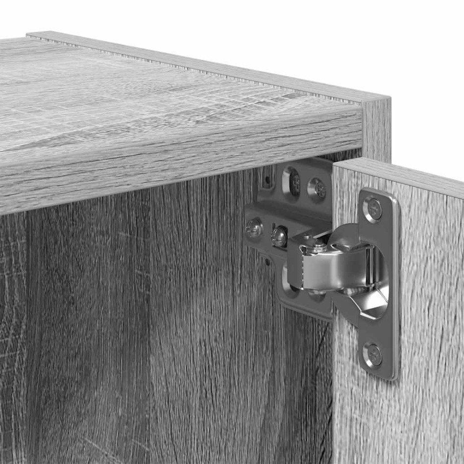 Estantería madera de ingeniería gris sonoma 40x24x102