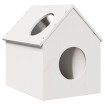 Casa para gatos madera maciza pino blanca 41x50x50 cm