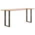 Patas mesa centro forma U 2uds acero natural 38x(72-73)cm