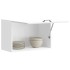 Armario de pared de cocina Kalmar blanca de alto