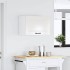 Armario de pared de cocina Kalmar blanca de alto