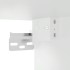 Armario de pared de cocina Kalmar blanca de alto