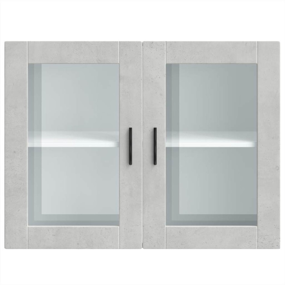 Armario de pared para cocina puerta cristal Porto gris