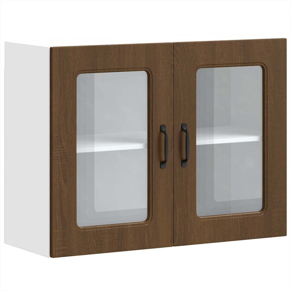 Armario pared cocina puerta de cristal Kalmar roble