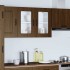 Armario pared cocina puerta de cristal Kalmar roble