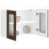 Armario pared cocina puerta de cristal Kalmar roble