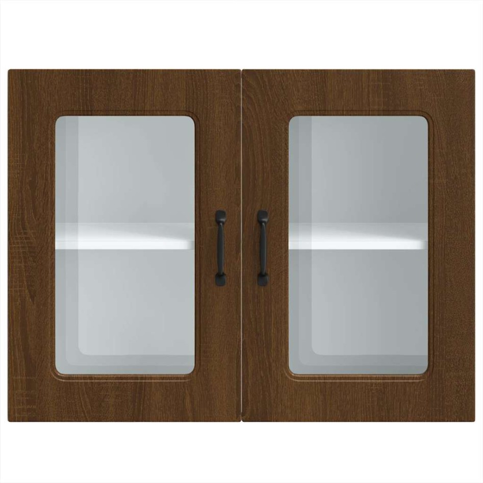 Armario pared cocina puerta de cristal Kalmar roble