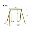 Kibo doble con Asiento bebé Columpio