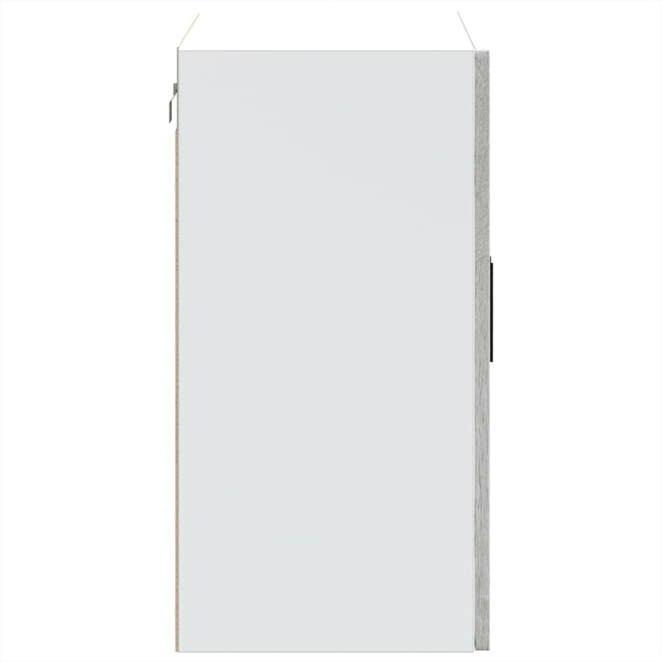 Armario de pared para cocina puerta cristal Porto gris