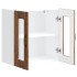 Armario pared cocina puerta de cristal Kalmar madera