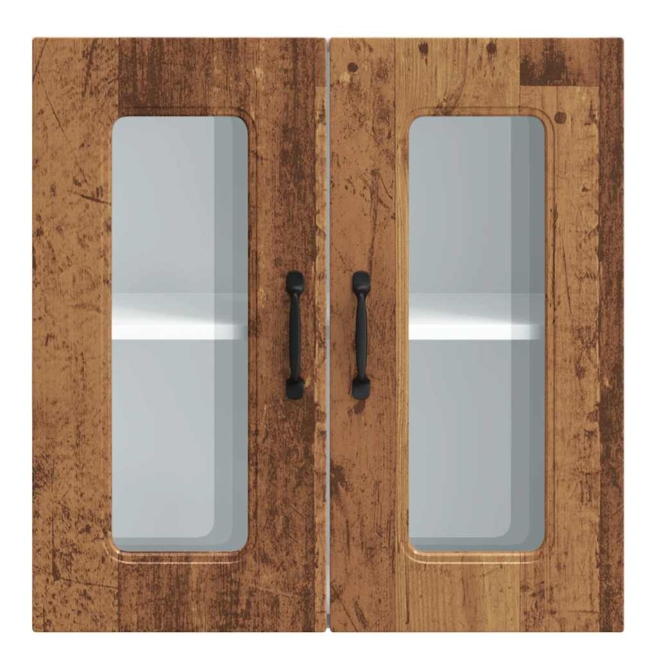 Armario pared cocina puerta de cristal Kalmar madera