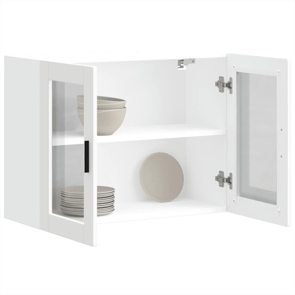 Armario de pared para cocina con puerta de cristal Porto