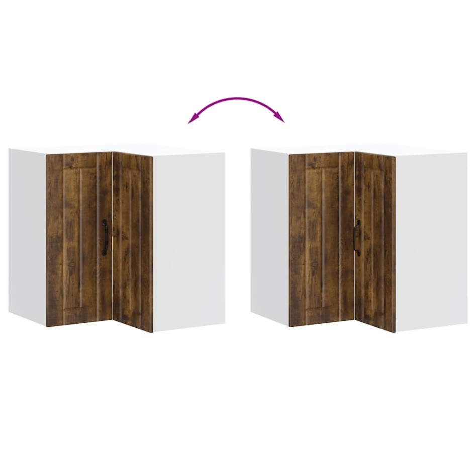 Mueble de cocina esquina pared Lucca roble