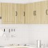 Mueble cocina esquina pared Lucca roble