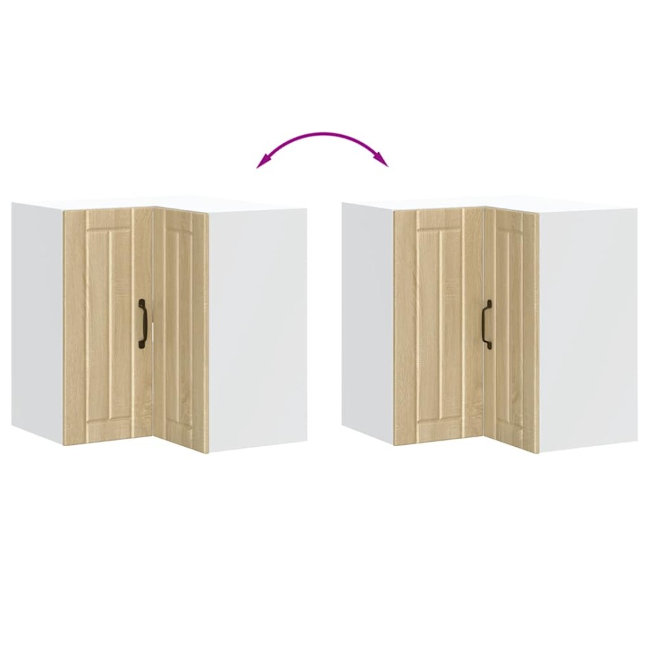 Mueble cocina esquina pared Lucca roble