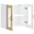 Armario pared cocina puerta de cristal Lucca roble