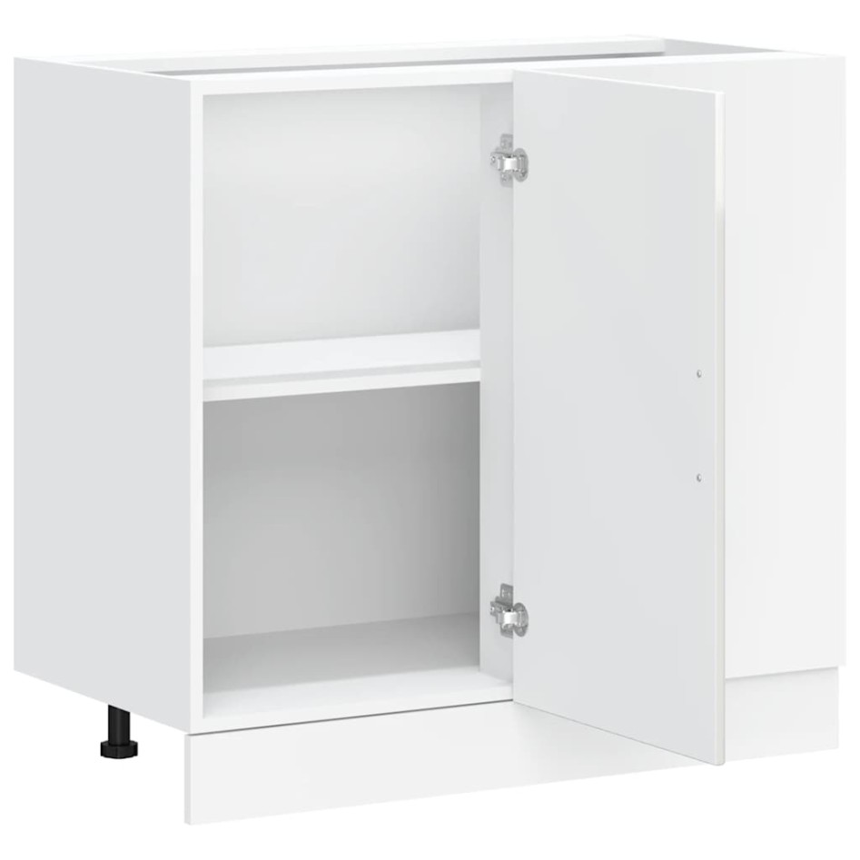 Mueble bajo cocina Kalmar madera ingeniería blanca alto