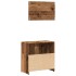 Mueble de baño con espejo de madera antigua madera