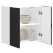 Armario de pared para cocina Kalmar madera de ingeniería negra