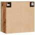 Armario pared madera ingeniería envejecida 60x31x60