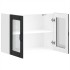 Armario pared cocina puerta de cristal Lucca