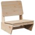 Silla de jardín madera maciza de pino 60x64x70,5