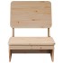 Silla de jardín madera maciza de pino 60x64x70,5