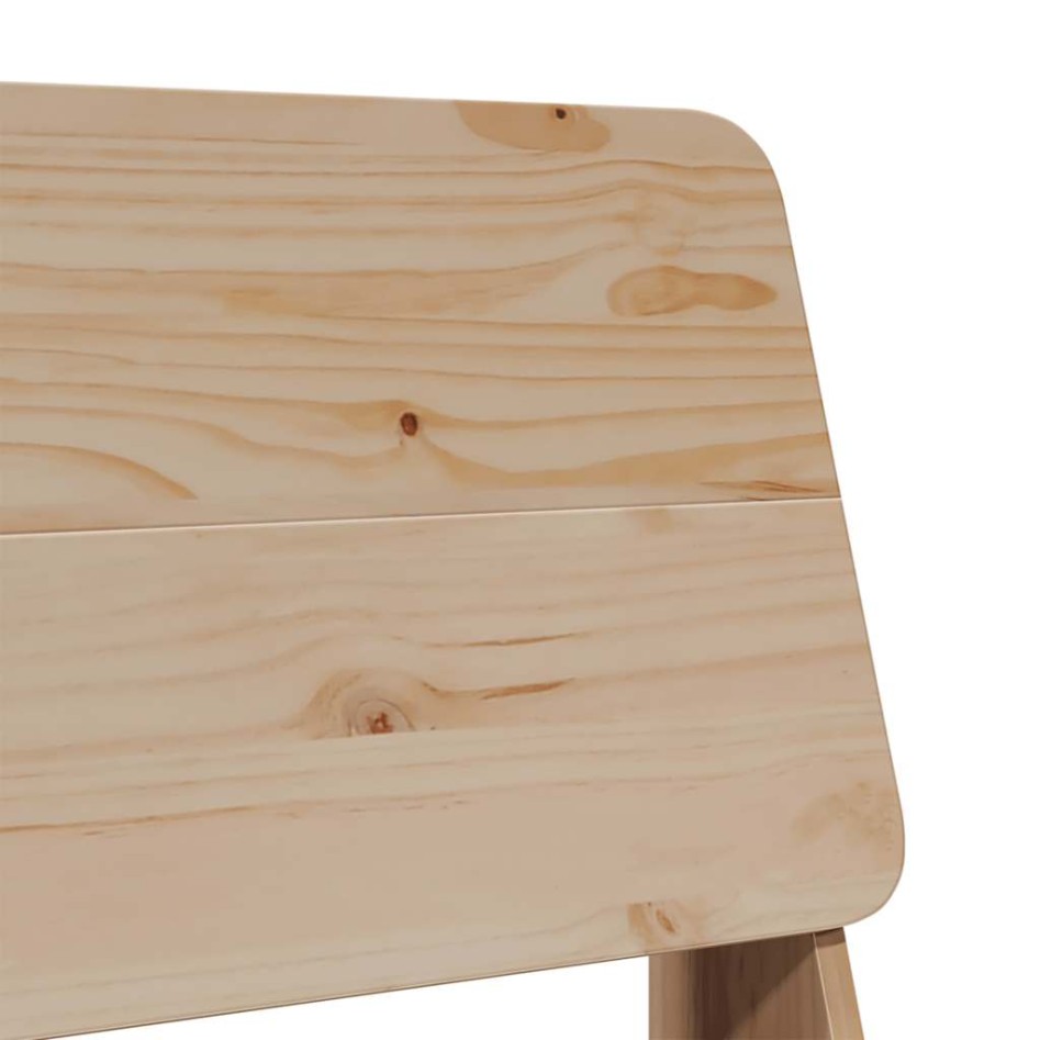 Silla de jardín madera maciza de pino 60x64x70,5