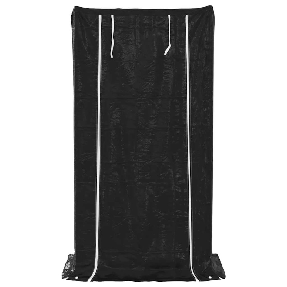 Leñero cubierta lluvia 100x60x200 cm acero