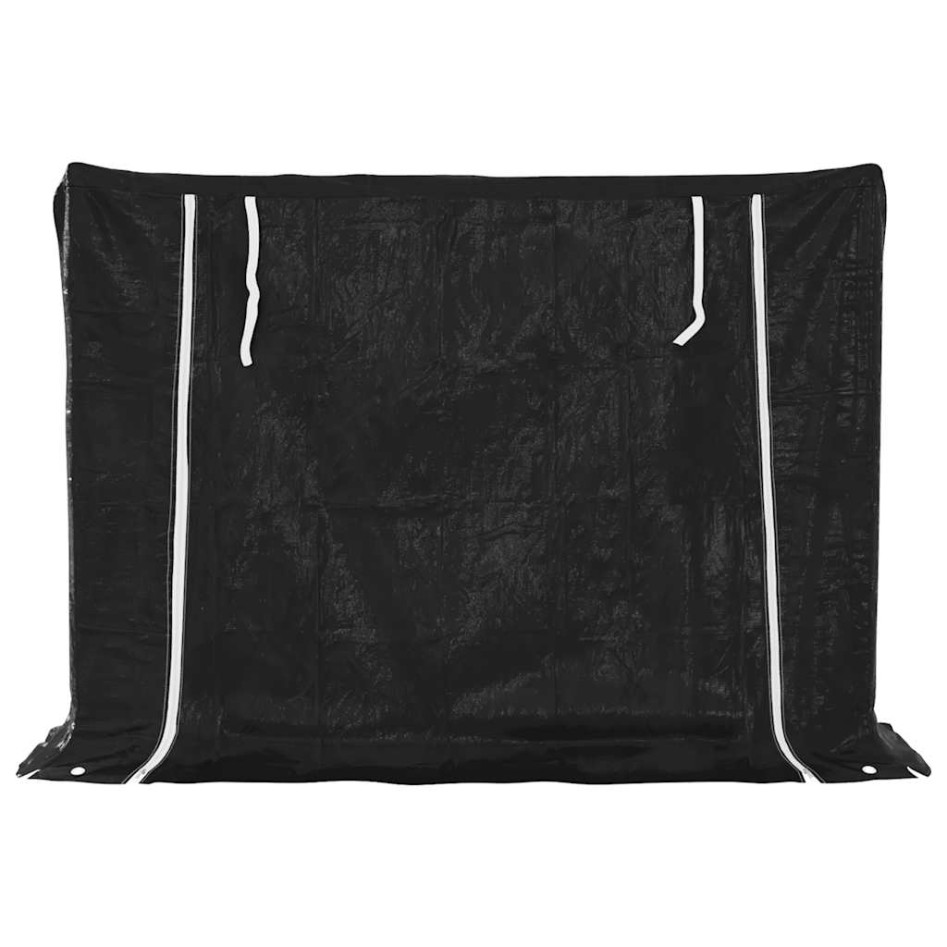 Leñero cubierta lluvia 151x40,5x110,5 cm acero