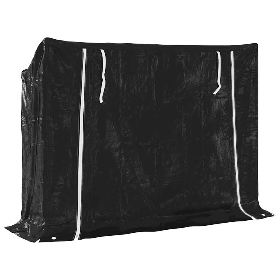 Leñero cubierta lluvia 151x40,5x110,5 cm acero