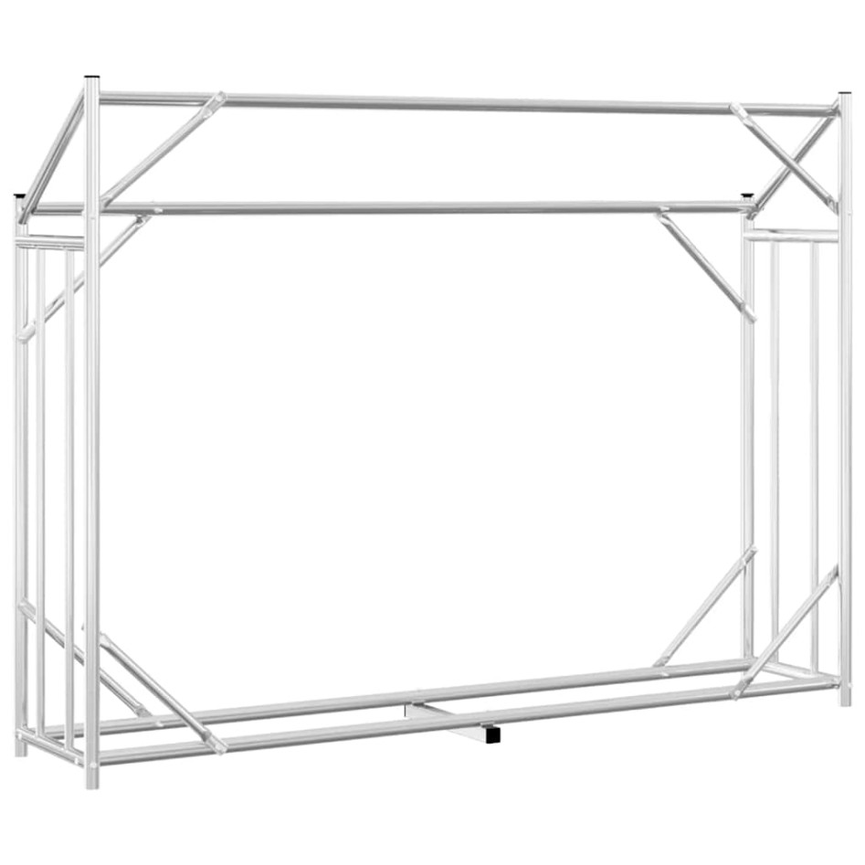 Leñero cubierta lluvia 151x40,5x110,5 cm acero