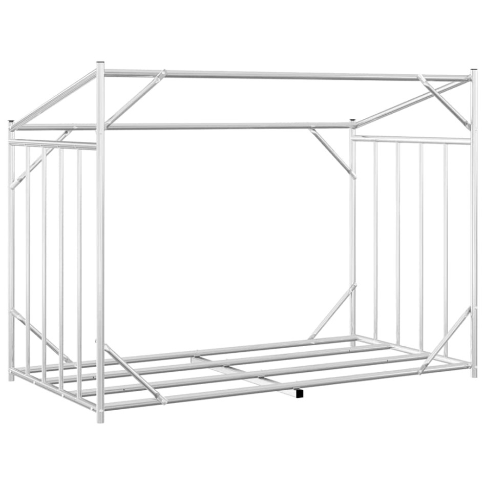 Leñero cubierta lluvia 151x80,5x110,5 cm acero