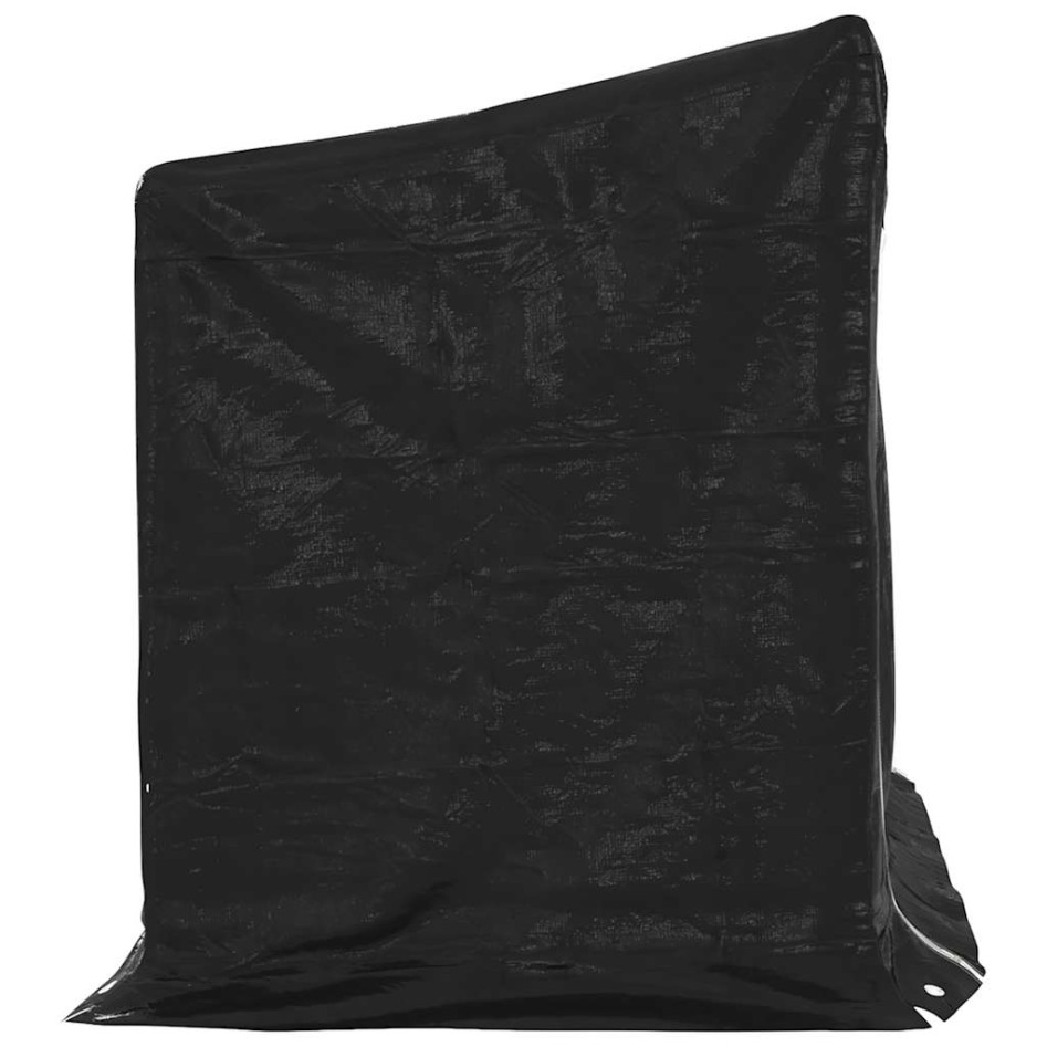 Leñero cubierta lluvia 151x80,5x110,5 cm acero