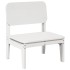 Silla de jardín madera maciza de pino blanco 60x52,5x72