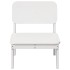 Silla de jardín madera maciza de pino blanco 60x52,5x72