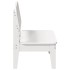 Silla de jardín madera maciza de pino blanco 60x52,5x72