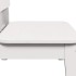 Silla de jardín madera maciza de pino blanco 60x52,5x72