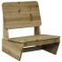 Silla de jardín madera de pino impregnada 60x64x70,5