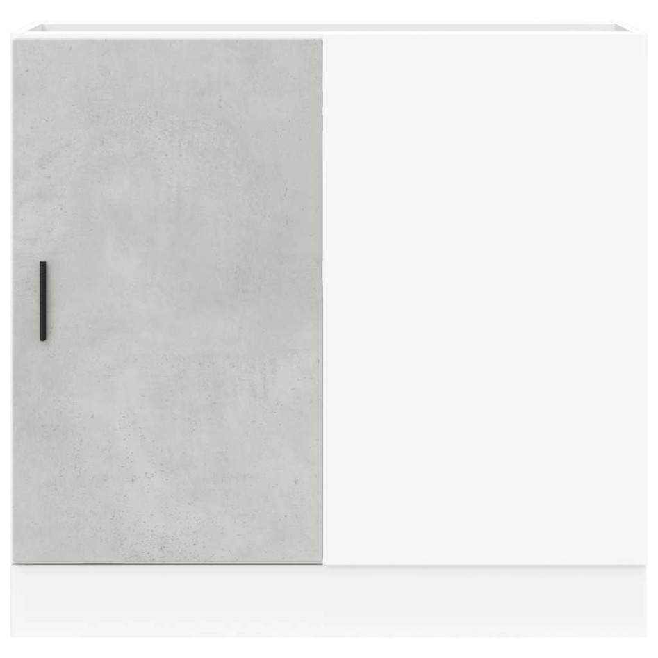 Mueble bajo para fregadero de madera ingeniería gris