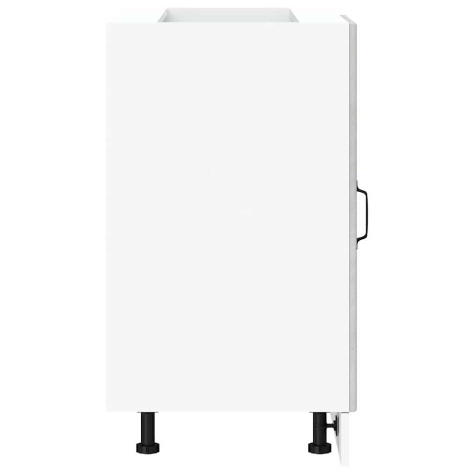 Mueble bajo para fregadero de madera ingeniería gris